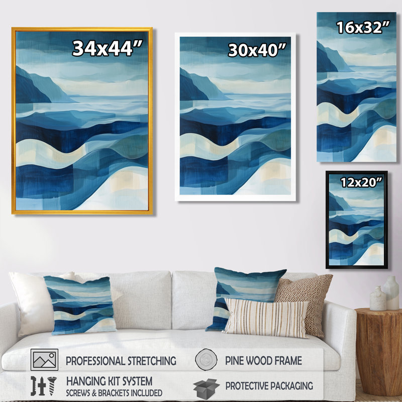 Ohemaa - Landscapes Canvas Art Print, 32" H x 16" W, Framed Print without Mat, Gold