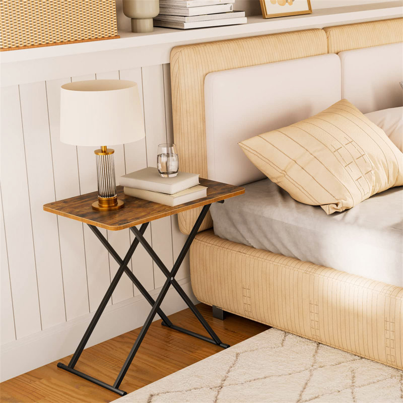 Saboun Cross Legs Rectangular Side Table