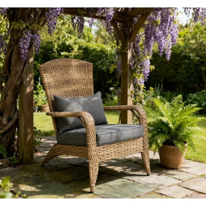 Chaises Adirondack confortables en polyester, style moderne pour la cour et le patio