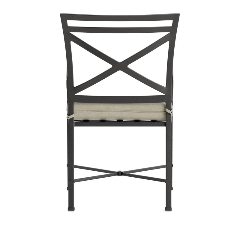 Venetian Outdoor Lounge Chair, Fusion Dove, Textured Pewter