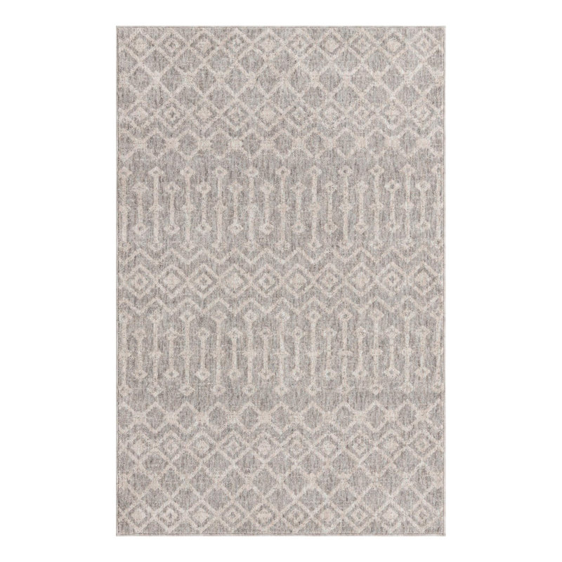 Barnkine Geometric Indoor Rug, Rectangle 4' x 6'