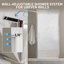 Porte de douche en verre pivotante sans cadre de 36-38 po x H 72 po avec verre certifié-129687862-72146917