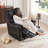 Faux Leather 360° Swivel Adjustable Recliner-1997663592