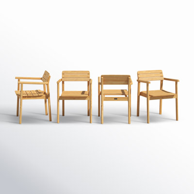 Enid Outdoor Teak Dining Armchair