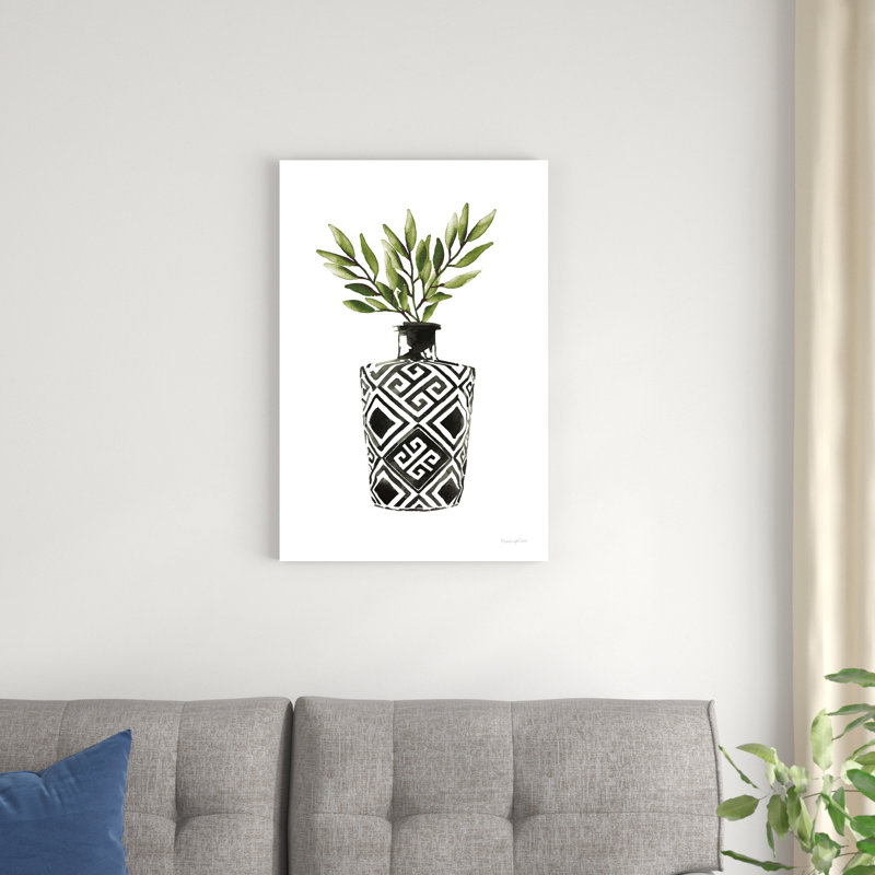 Vases géométriques III - vert, H 30 po x l 20 po