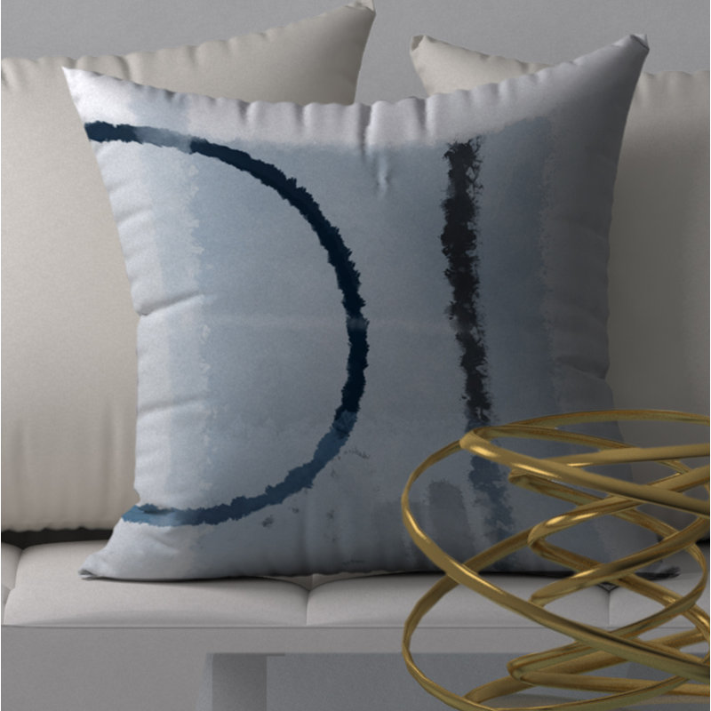 Abstract Throw Pillow, 24" H x 24" W