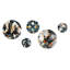 Havant - Marble Glam Round Wall Art Set Of 5