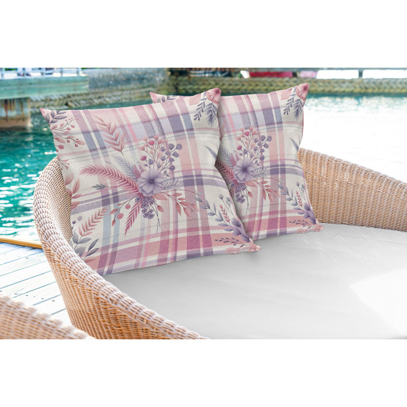 Fabric Reversible Throw Pillow, 16"H x 26"W, Rectangle