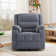 Baritone 35.8'' Wide Manual Recliner Nursery Chair with 360° Swivel Rocker & Massage Heat, USB/Type-C – Microfiber for All-Age Home Use