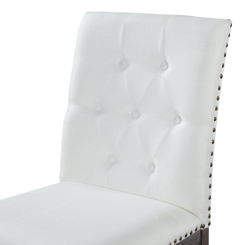 Ensemble de salle à manger 6 pièces en chêne avec 4 chaises capitonnées et un banc, Espresso