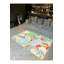 Tapis multicolore à motifs abstraits et lavables-728017427