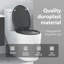 Anthracite Plastic Standard Adjustable Armrests Toilet Seat-1215608310