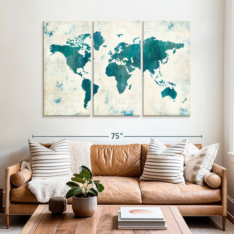 Aliaz Discover The World, 42" H x 65" W
