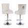 Markfrancis Swivel Upholstered Adjustable Height Counter Stool with Metal Frame