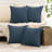 Decorative Compression Navy Corduroy Square Throw Pillow Covers With Inserts-117042764