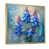 Toile avec cadre flottant or