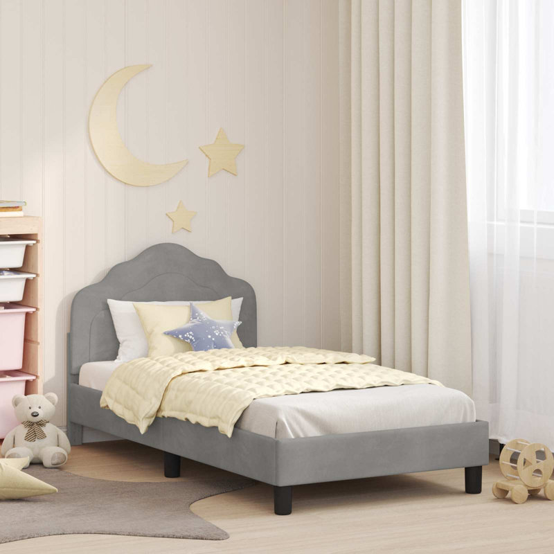 Bed Frame, Light Grey, European Toddler (80 x 160cm)