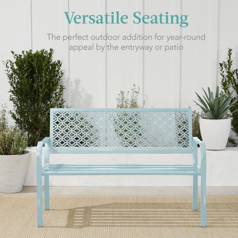 Steel Bench, Sky Blue