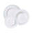 12 Piece Porcelain China Dinnerware Set - Service for 4