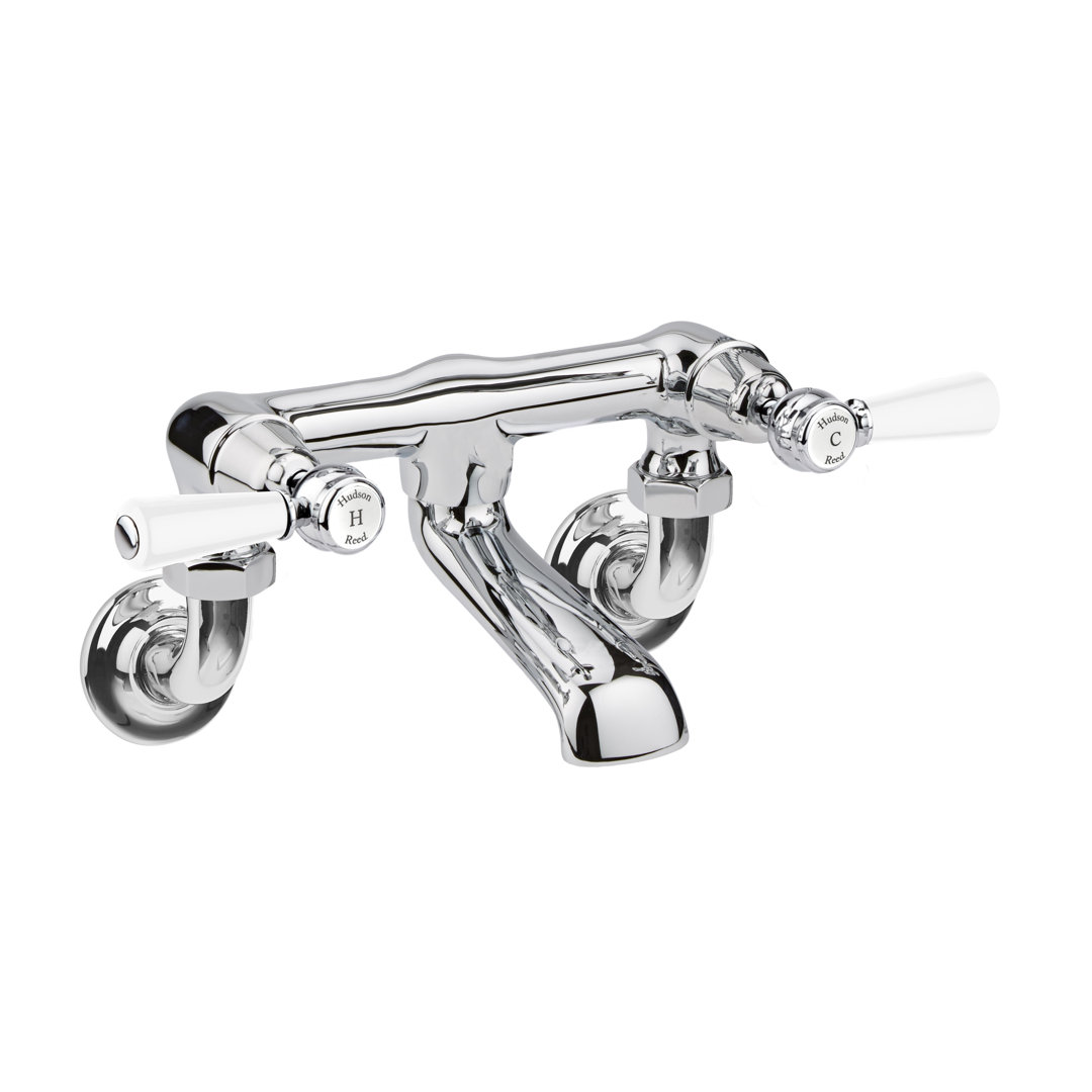 Topaz 2 Handle Wall Bath Shower Mixer Bath Filler