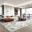 8'X10' Neutral Machine Washable Abstract Modern Area Rugs Brown/Grey-118319127-122611823