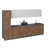Teck naturel / blanc brillant