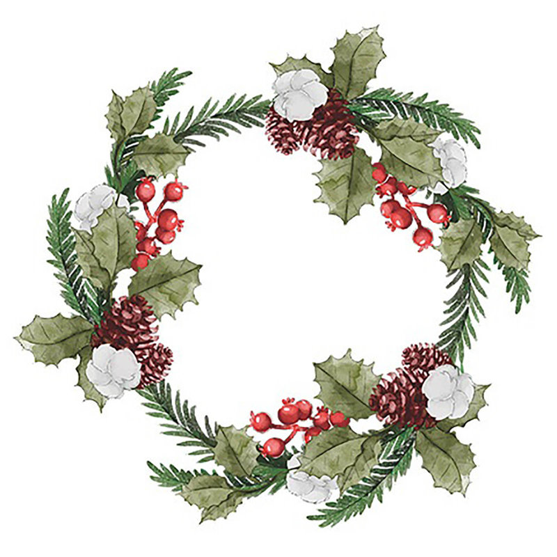 Autocollants de guirlande de Noël Décoration de vitrail de père Noël