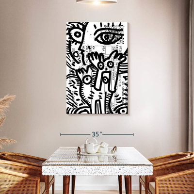 Ashelle graffiti noir et blanc italien