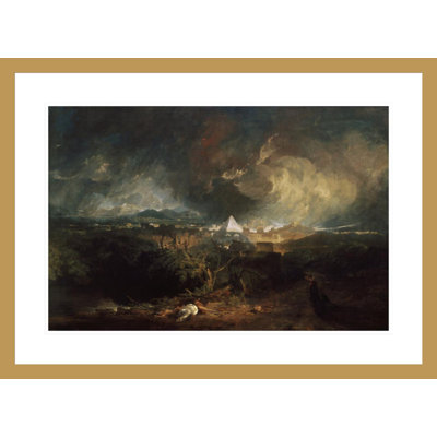 «The Fifth Plague of Égypte» par Joseph Mallord William Turner, impression giclée encadrée