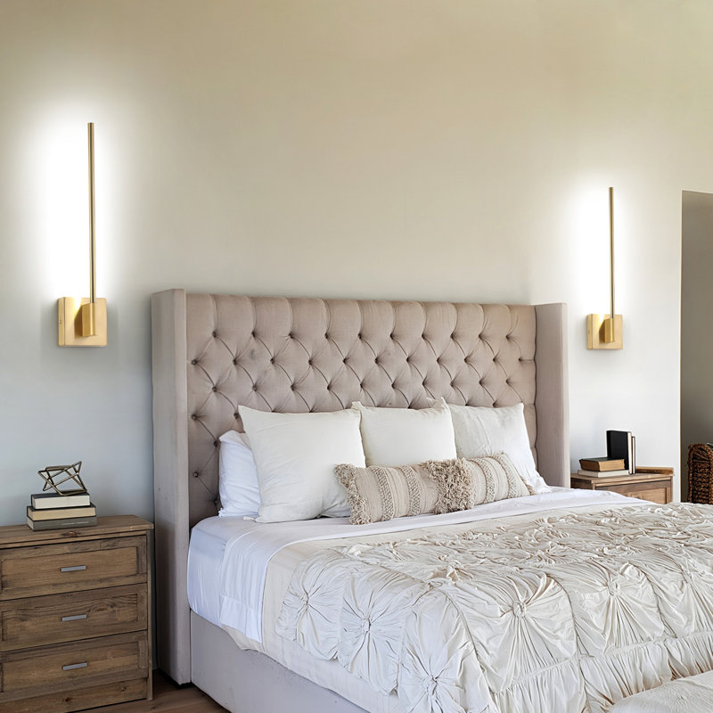 22 inch LED Wall Sconce (Set Of 2), Gold