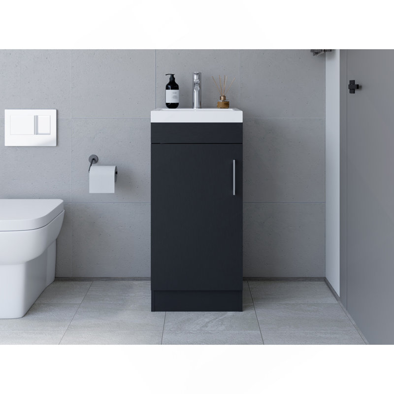 Lavabo pour salle de bain Jozz, noir
