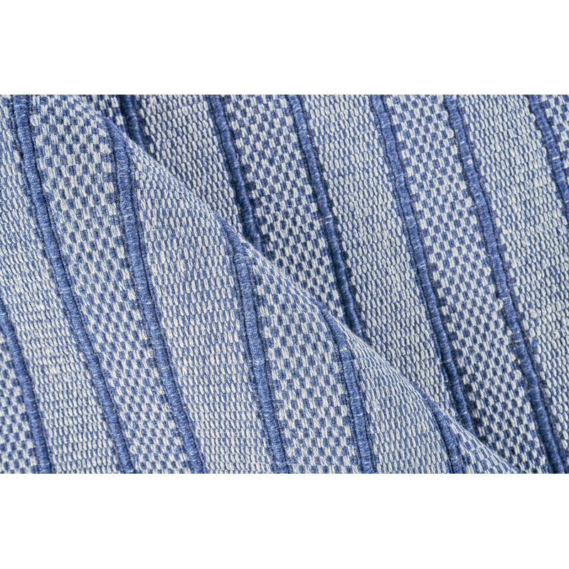 Nova Striped Area Rug in Blue, Rectangle 10' x 14'