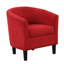 66 cm Wide Modern Barrel Chair with Upholstered Ottoman-983143098