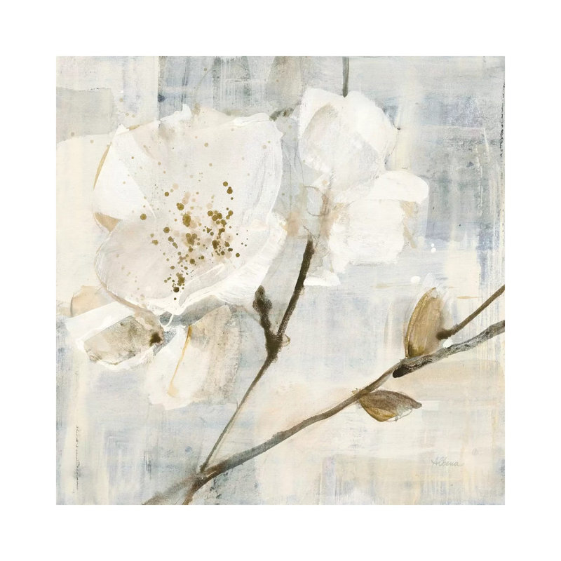 Elegance In Greige I by Albena Hristova - Wrapped Canvas Painting, 30.48 cm H x 30.48 cm W