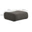 Repose-pieds en tissu recyclé gris Chue-119402027