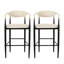 Cuir beige brun 2 - Style moderne, structure en fer 42