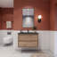 Meuble-lavabo simple l 35,43 po x P 20 po x H 25 po Vickye-459411279