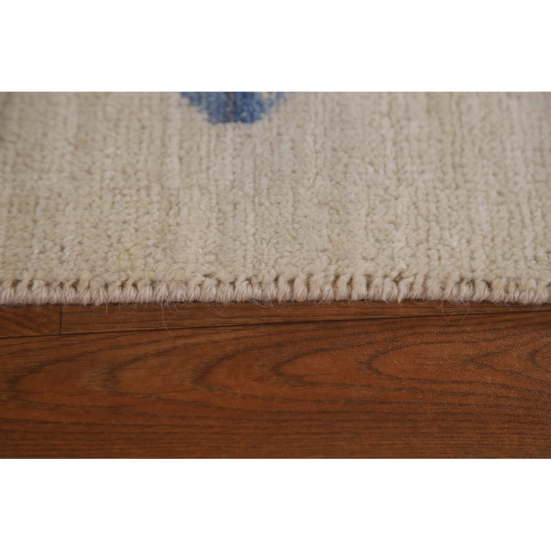 Tapis de style oriental végétal noué à la main Art Deco 9 x 12