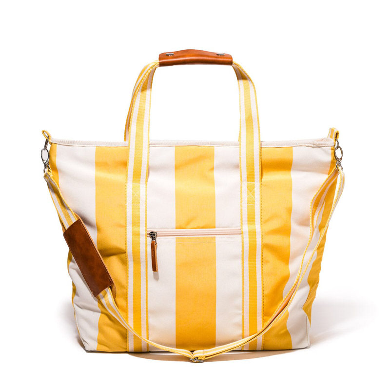 Sac fourre-tout Cooler, Jaune / Blanc