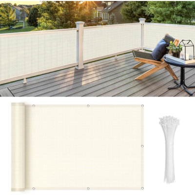 Brise-vue pour balcon de 3 pi x 16 pi (un seul produit inclus)