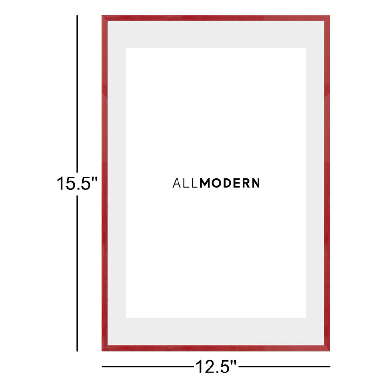 Cadre photo en bois massif Willin, L 11 po x H 14 po, Rouge