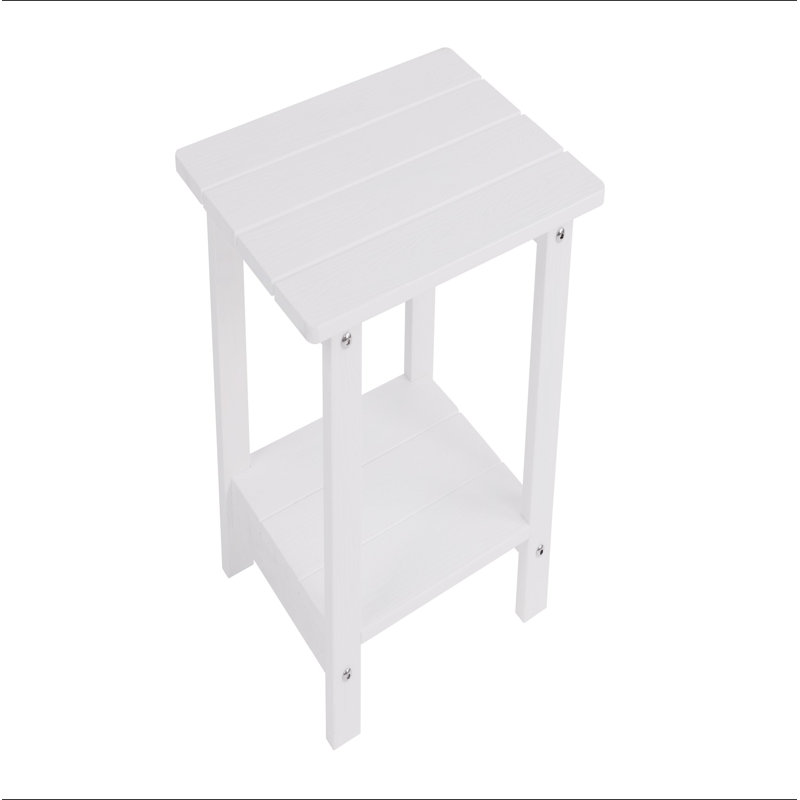 A Wooden-Textured Imitation Wood Side Table, Simple Yet With A Rich Texture. It Comes With A Small Tabletop And Is Suitable For Outdoor Picnics