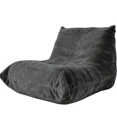 Fauteuil à billes avec support ergonomique à 5 positions, chenille de soie argentée brillante, conception de glissement, couleurs décoratives, flanelle gris chaud, travail au café, 42,18 de profondeur, 35,23 de largeur, 26,87 de hauteur, 34,78 lb de poids