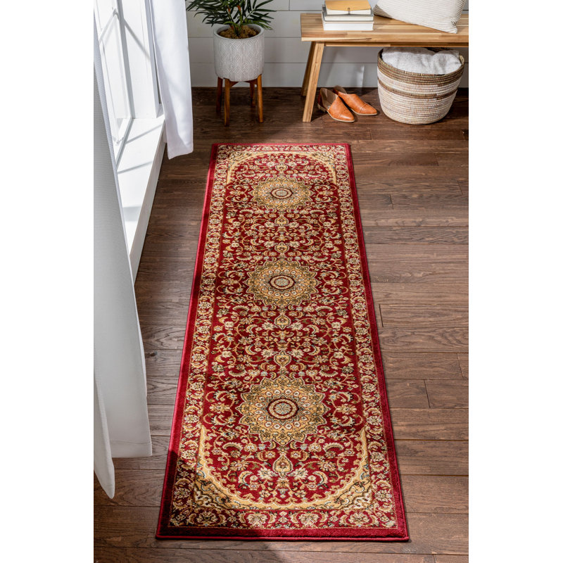 Runner Oriental Synthetic Area Rug, Runner 67 x 220cm