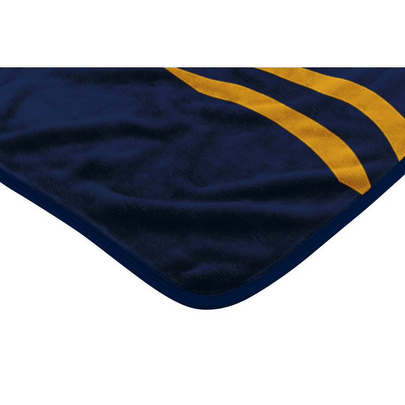 Throw Blanket, Navy/Yellow, West Virginia Mountaineers