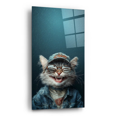 'Midwest Smile' by Sean Parnell Acrylic Glass Wall Art, 12" x 24"