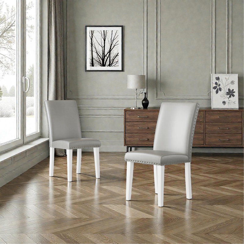 Chaise de salle à manger 25 po x 17,7 po x 37,8 po (ensemble de 2)