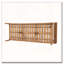 Canapé d'extérieur 3 places en bois d'acacia