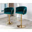 Tabouret de bar pivotant à hauteur réglable avec repose-pieds-174205732-174205729