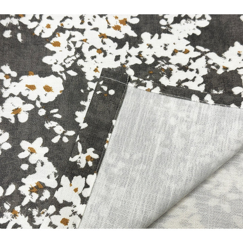 Rideau de café Ottillia, L 30 po x L 56 po, Gris acier
